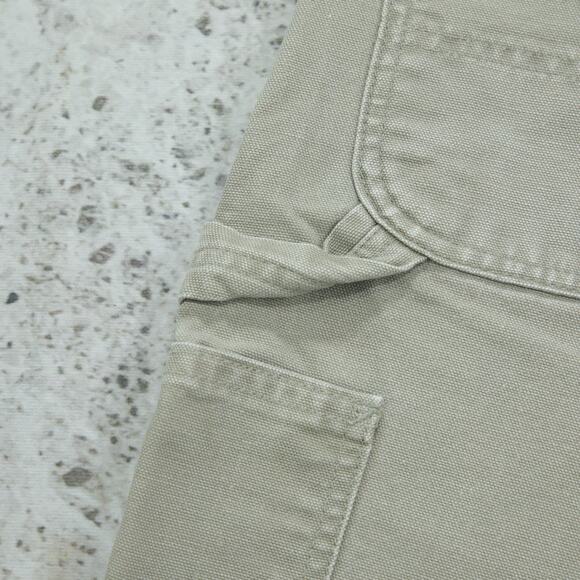 Vintage Y2K Carhartt B25 DES Desert Tan Carpenter Shorts 33x8.35 - Picture 4 of 13